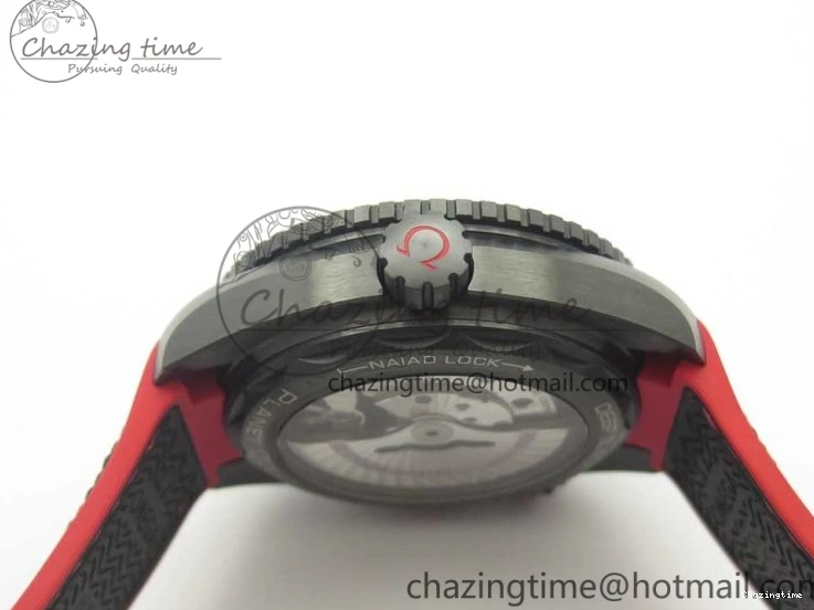 0209 Trendy Planet Ocean 45.5mm Deep Black red Real Ceramic VSF 1:1 Best Edition on Black Nylon Strap A8906 Super Clone 7986